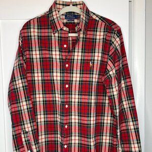 Men's Polo Ralph Lauren Classic Fit Long Sleeve Button Down Shirt Size Large